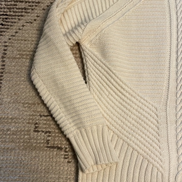 White Cable Knit Sweater from Banana Republic - Picture 2 of 6